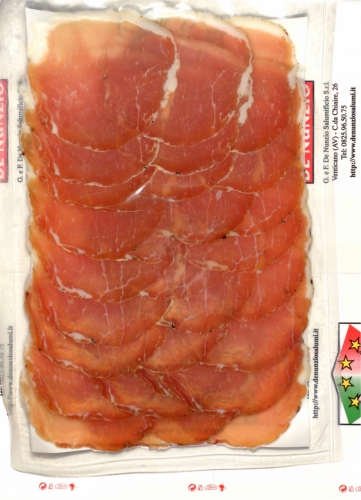 lonzino filetto affettato confezionato sottovuoto